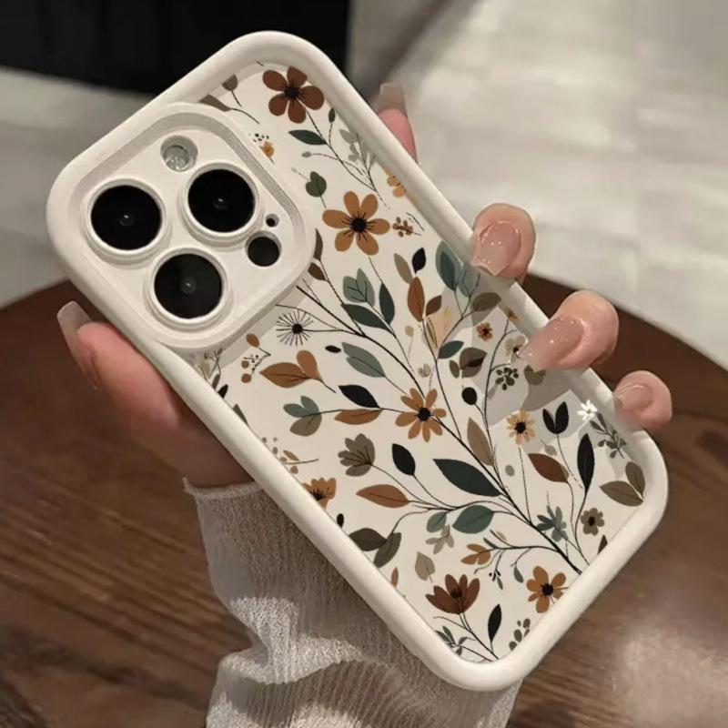 Heavenly Cross Flower Trendy Apple Phone Case for iPhone 17/16/15Pro/14ProMax