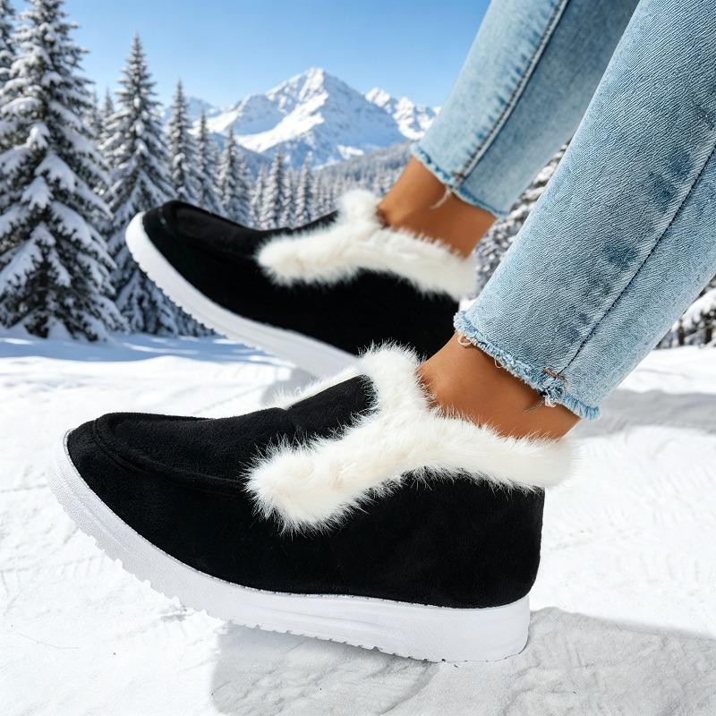 Women's Winter Warm Slip-On Shoes Outdoor Soft Comfortable Casual Shoes