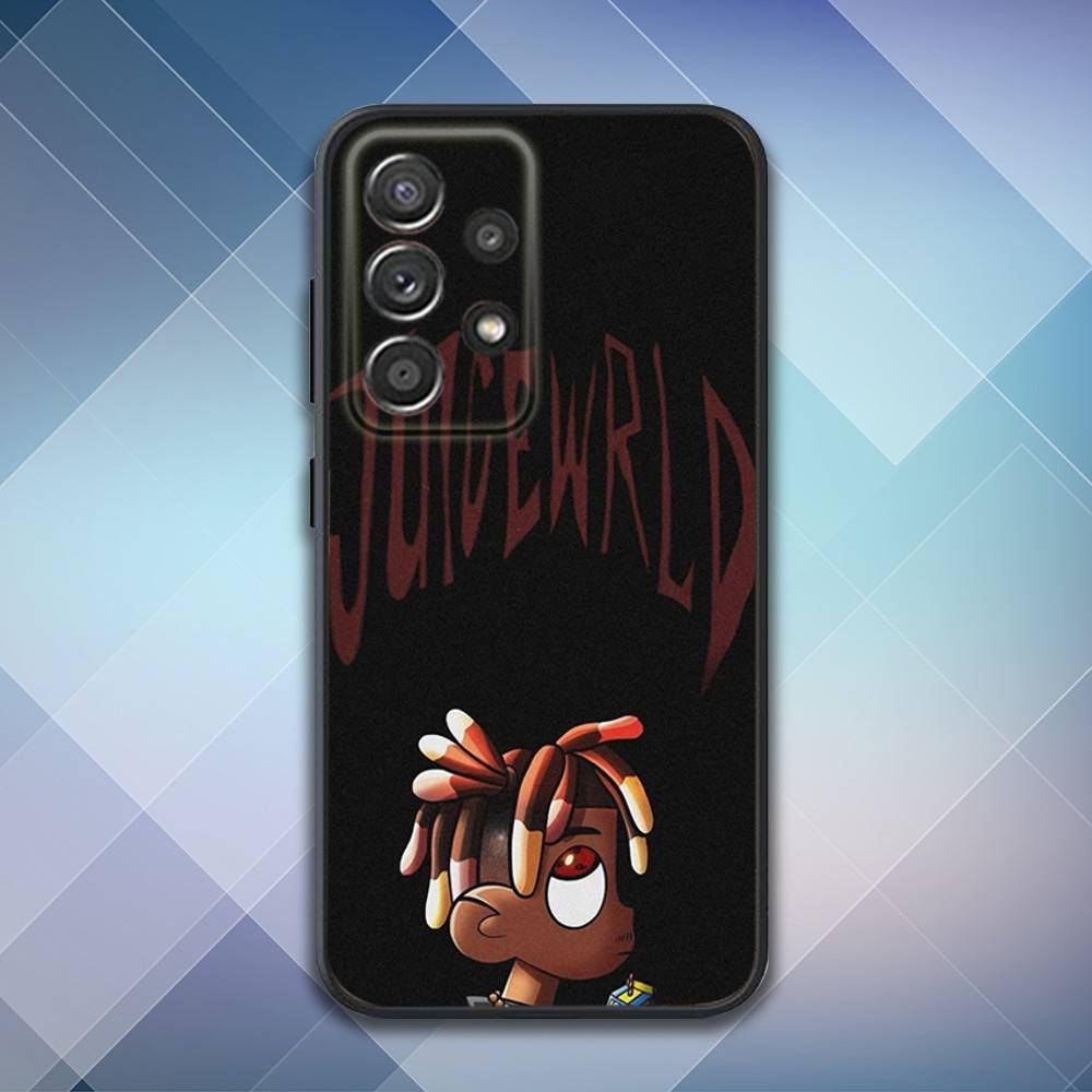 Rapper 999 J-Juice W-WRLD Phone Case For Samsung S25,S24,S21,S22,S23,S30,Ultra,S20,Plus,Fe,Lite,Note,10,9,5G Black Cover