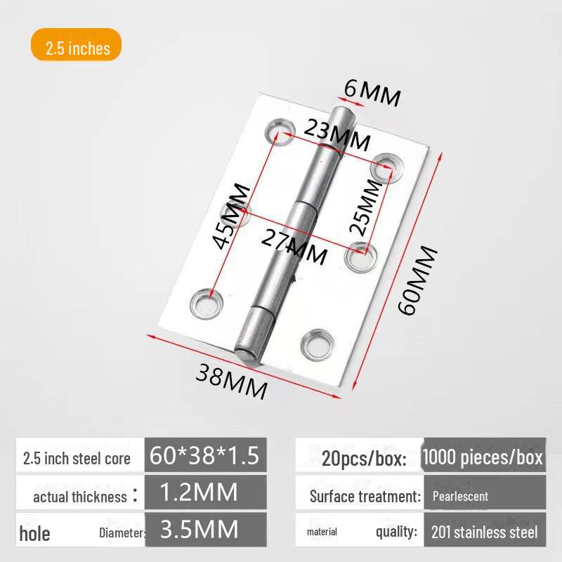 Scharniersatz für Schranktüren und Fenster aus Edelstahl 304