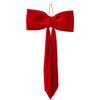 Christmas Tree and Window Velvet Bow Ornament Designed with Soft Fabric and Minimalist Style for Holiday Decoration