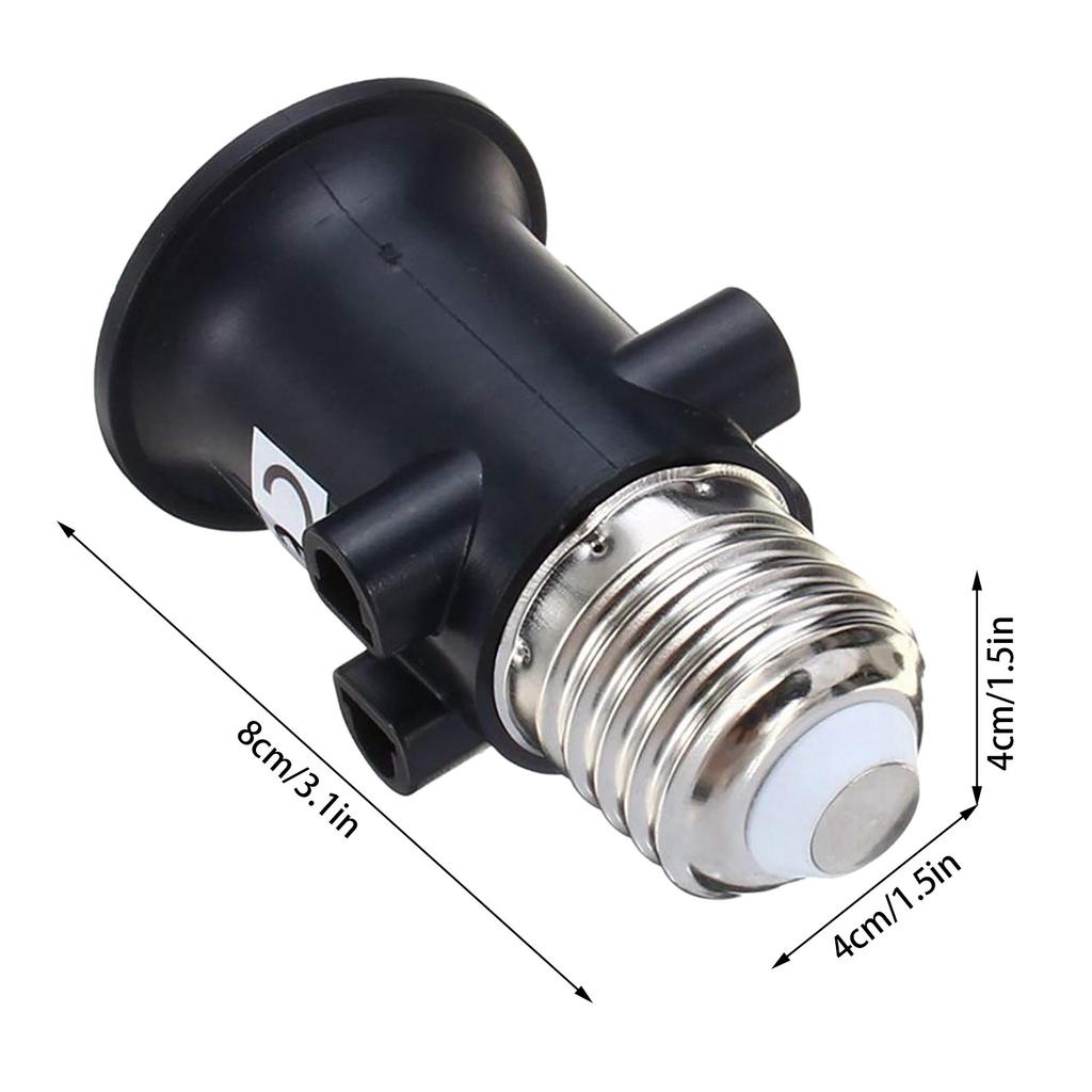 LED Lamp Screw Adapter AC100 240V 4A Fire Safety Lampholder Socket