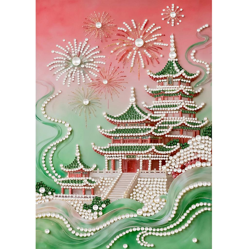 DIY Pearl Art Painting 30x40cm Pearl Gem Paintings Picture Arts Craft No Frame for Home Wall Decor