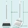 1set/2pcs Upright Dustpan And Broom Combo Set 180 Degree Rotation Sweeping Kitchen Wood Floor Pet Hair For Cleaning Products