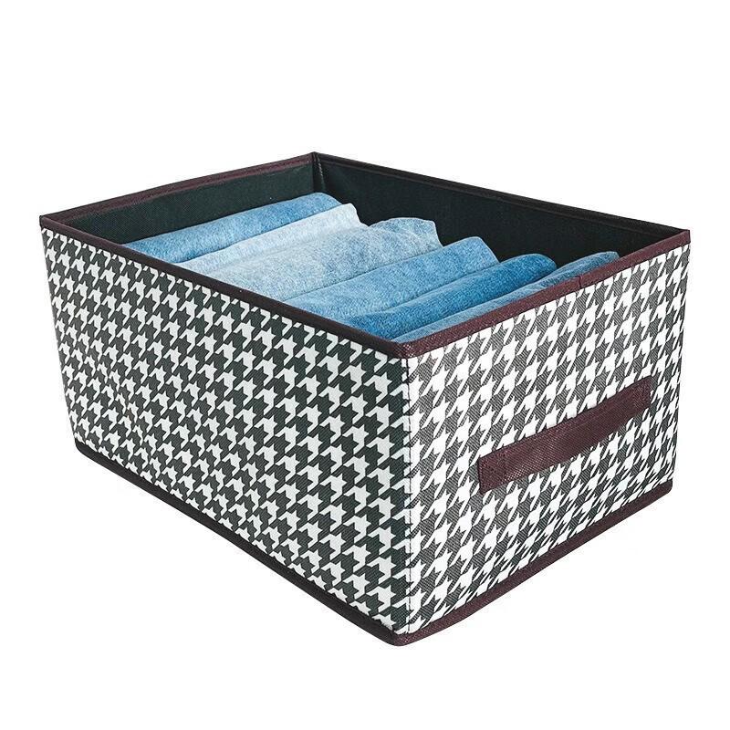 Cationic Steel Frame Multifunctional Foldable Drawer Storage Box with Handle, Large Capacity