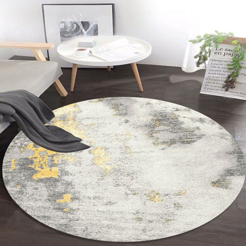 Splash Ink Bedroom Decor Round Carpet Fluffy Soft Lounge Rug Modern Simple Carpets for Living Room Washable Luxury Cloakroom Mat
