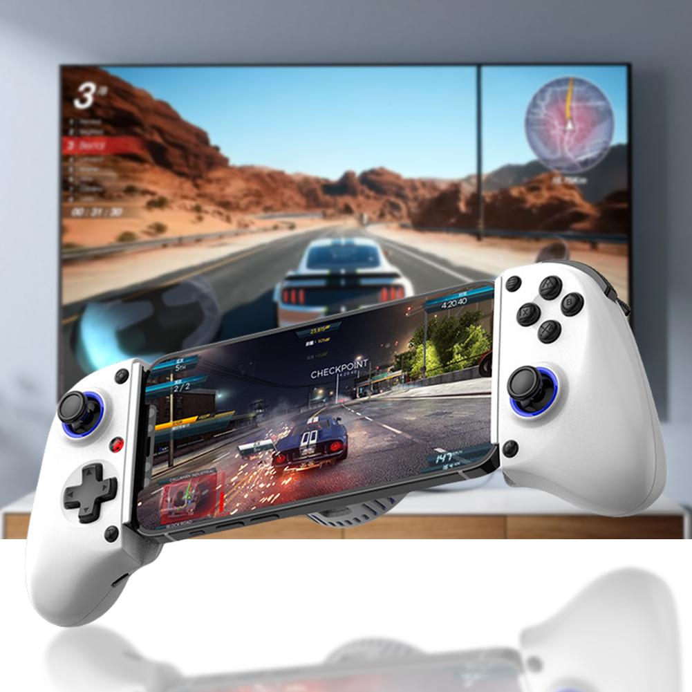 D11S Mobile Phone Gamepad with Cooling Fan/Programmable Back Buttons BT 5.2 Extendable Gaming Controller for Android/SWITCH/IOS