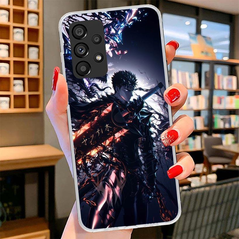 G-Guts B-Berserks Anime Phone Case For Samsung Galaxy A12 A22 A32 A52 A72 A02S Phone Case Note 20 Ultra 10 S10 Plus A51 A71 A50S
