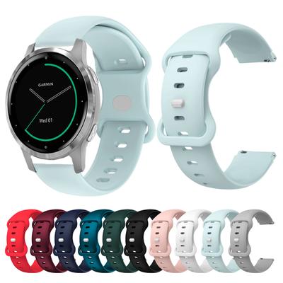 Armband für Garmin Vivoactive 4S Band Leichtes wasserdichtes Silikonarmband für Garmin Vivomove 3S Move 3S 18mm Armband