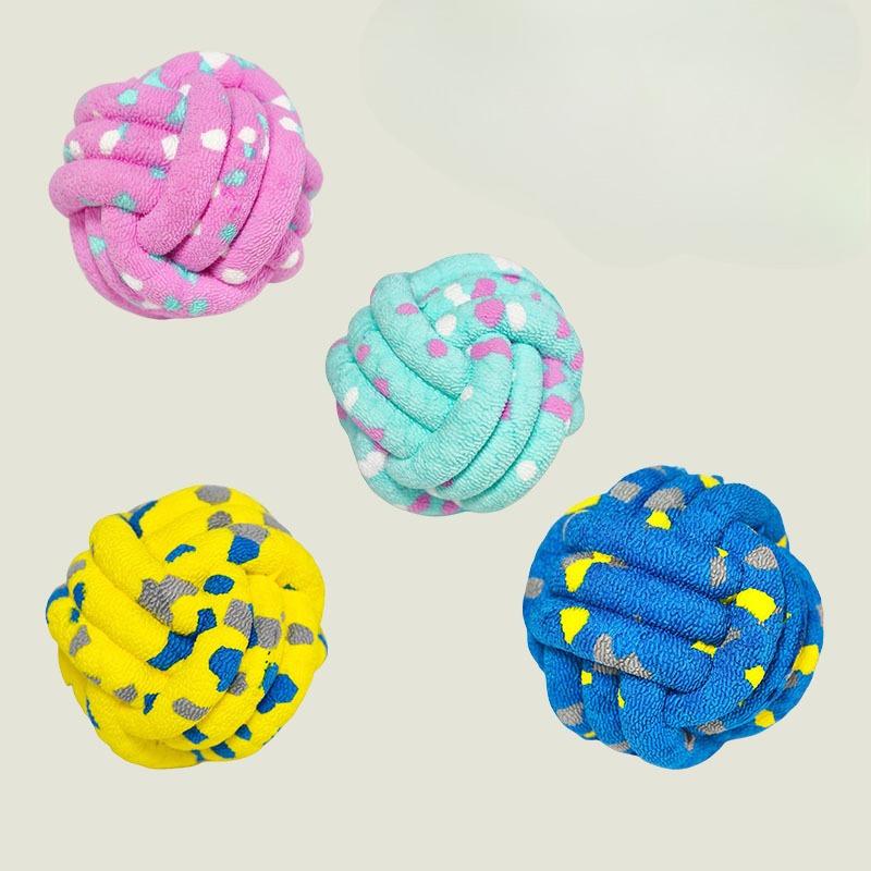 Dog Teething Toy Ball Popcorn That Won't Break, Silent Solid Ball Dog Training Pet Toy, Durable for Large Dogs