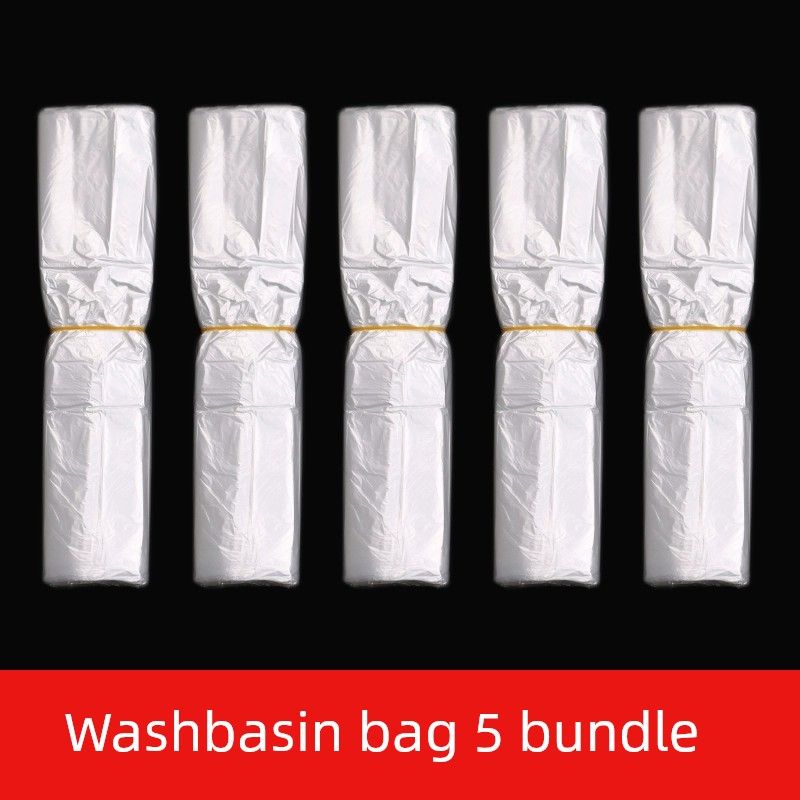 Disposable Plastic Bag Special Beauty Basin 5 Bundles of Washbasin Bags (about 450 Pieces)