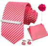 Men'S Business Dress Tie 5-Piece Groom Best Man Dress Accessories Gaowei Dense Jacquard Tie Worker