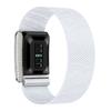 Diamond-Embedded For WHOOP 5.0 Straps Nylon Woven Elastic Casual Wristband with Full-Diamond Bright Silver Metal U-Frame for Whoop 5.0 MG Band