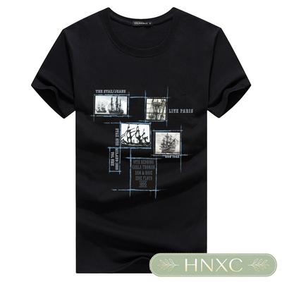 HNXC Erkek Moda Günlük Yaz Bahar O-Yaka Kısa Kollu Bluzlar & Gömlekler Klasik Zarif