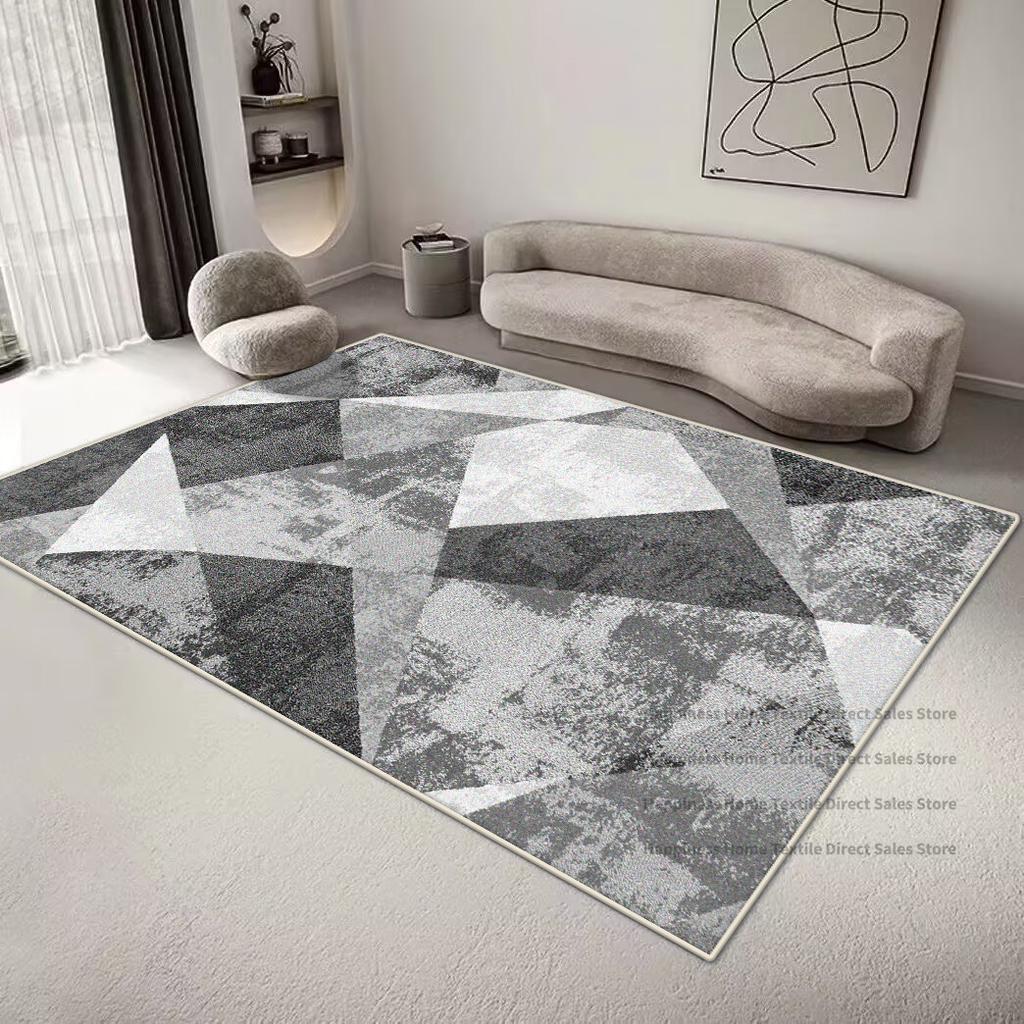 Geometrischer Teppich im nordischen Stil für Wohnzimmer Minimalismus Dekoration Schlafzimmer Große Teppiche 200x300CM Bürobereich Rutschfeste Bodenmatte