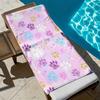 Pattern of paw prints of adorable animals polyester microfiber beach towel is highly absorbent, suitable swimming beach outings