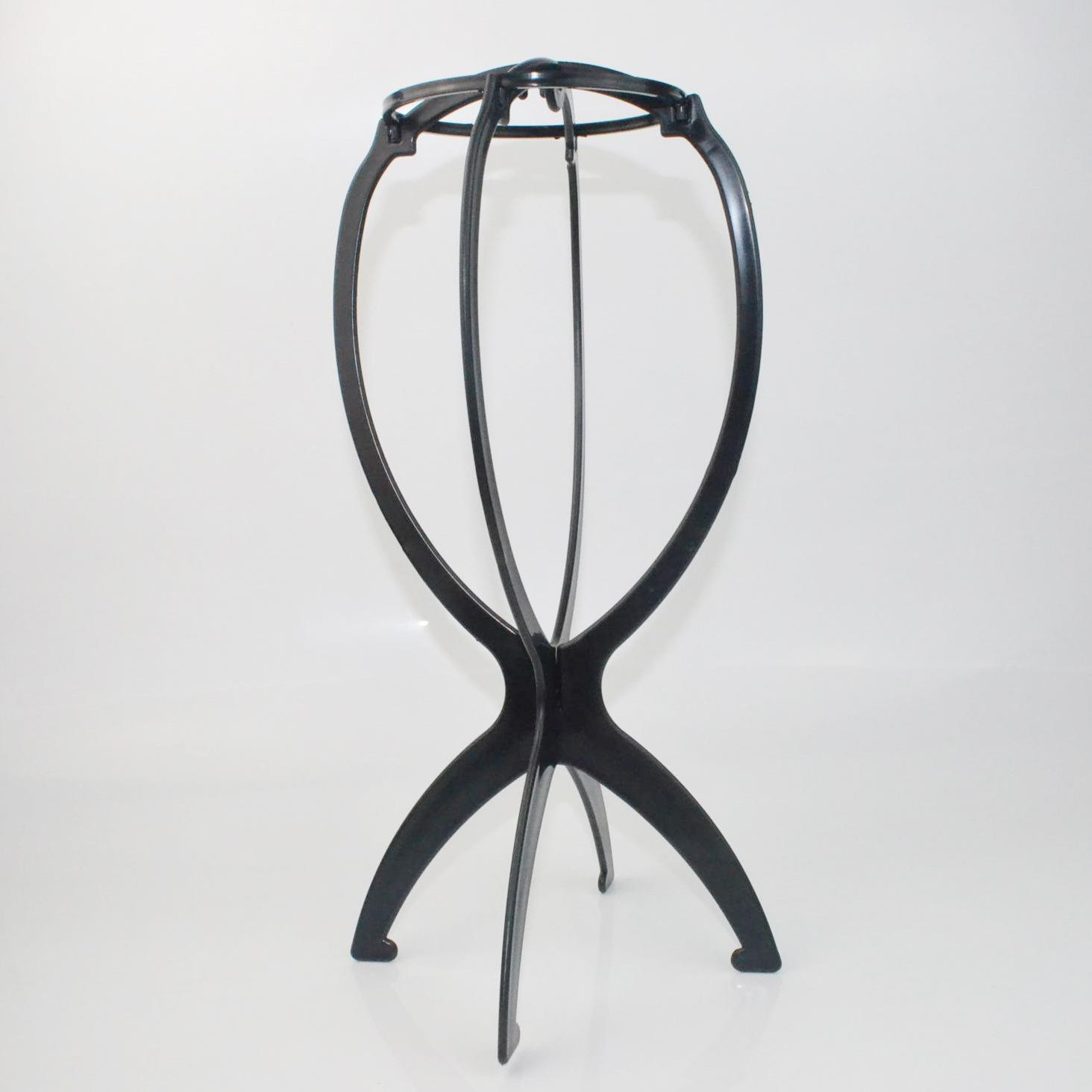 Подставки для париков, пластиковые шляпы, держатель для головы парика, подставка для манекена, складная, гибкая пластиковая подставка для парика чёрный