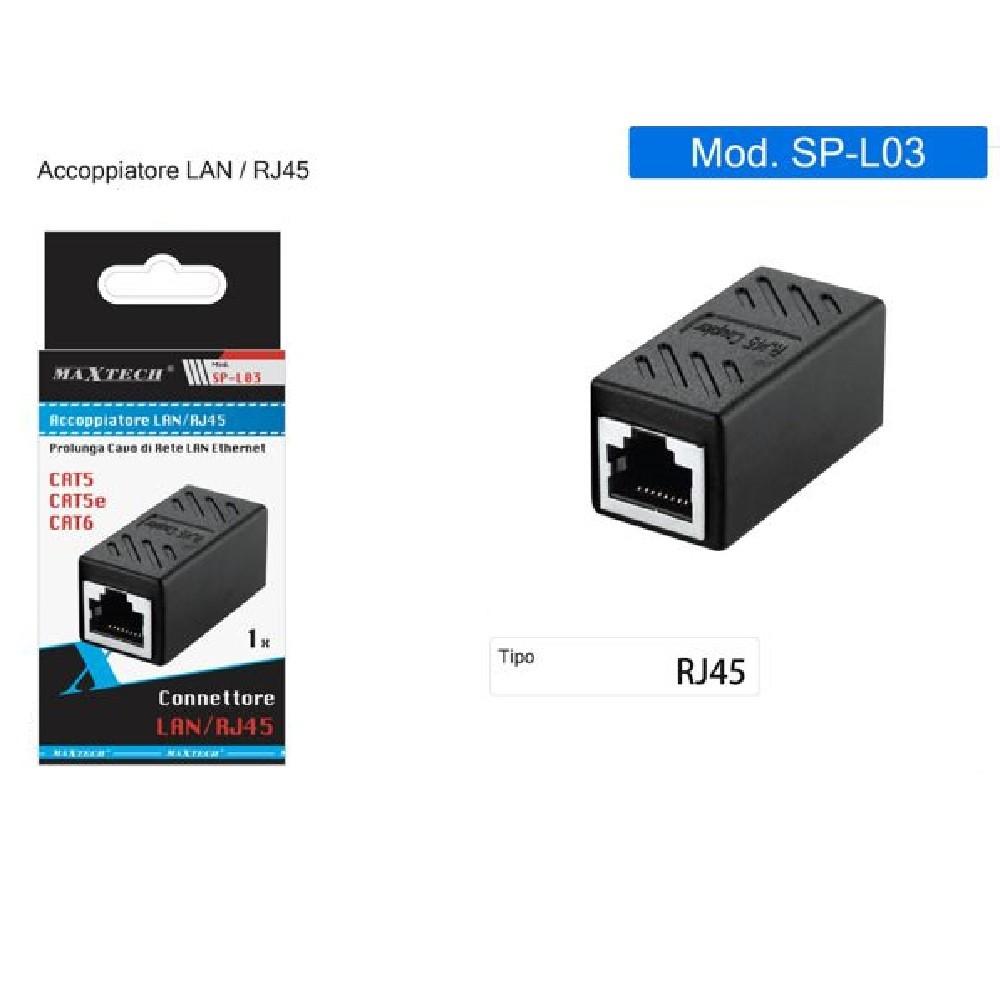 PNGKNYOCN Adattatore Ethernet RJ45 Cat5 / Cat5e / Cat6 Connettore di estensione di rete da maschio a femmina Ethernet utilizzato per proteggere il jack nativo del dispositivo (2-pack