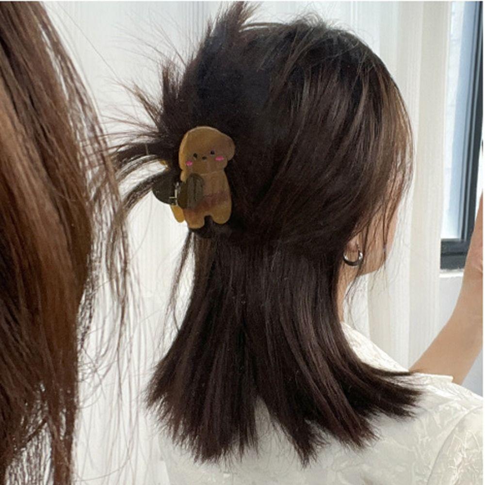 Rabbit Acetate Cat Hair Claw Puppy Shark Clip Personalized Cartoon Hair Clip  Female