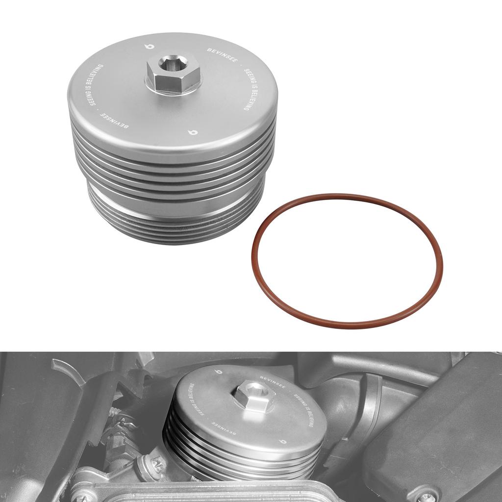 BEVINSEE Oil Filter Housing For BMW N55 N54 E90 E92 E91 E93 F30 F20 F22 M4 F82/F83 M3 F80 E87 E60 F10 X1 E84 X3 F25 X5 F15 E70