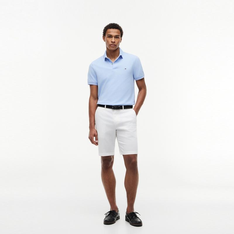 Tommy Hilfiger Solid Color Slim Fit Business Casual Multi Color Short Sleeve Polo Shirt Men Polo Shirts 78JA572DXA