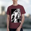 Yagami Tsuki 2026 New Fashion Heavyweight Hot Selling Retro Printed Pattern Fun Round Neck Tshirt For Daily Comfort