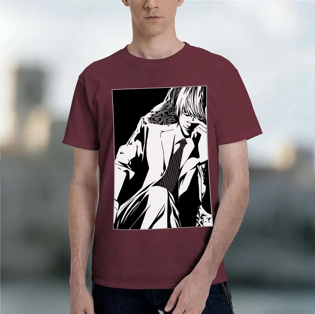 Yagami Tsuki 2026 New Fashion Heavyweight Hot Selling Retro Printed Pattern Fun Round Neck Tshirt For Daily Comfort