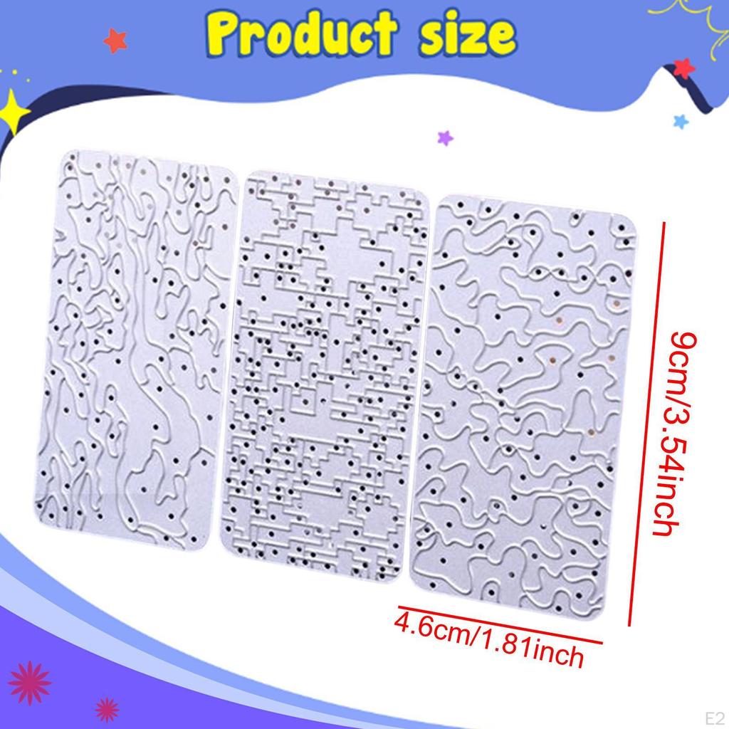 3 Pieces Paint Stencils Templates Precision Multipurpose Hobby Model Tool for Vehicle Stamping