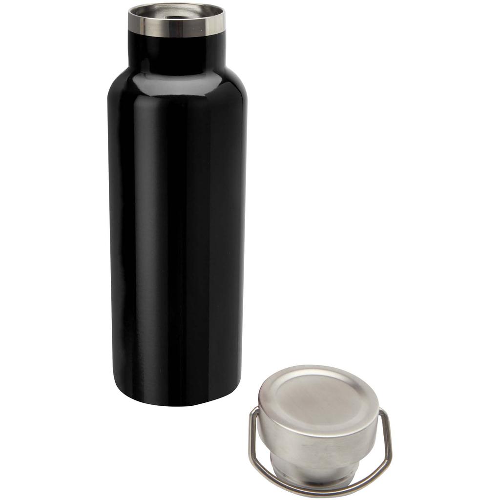 RCS-certified stainless steel water bottle, 500 ml "Thor" Deep Black