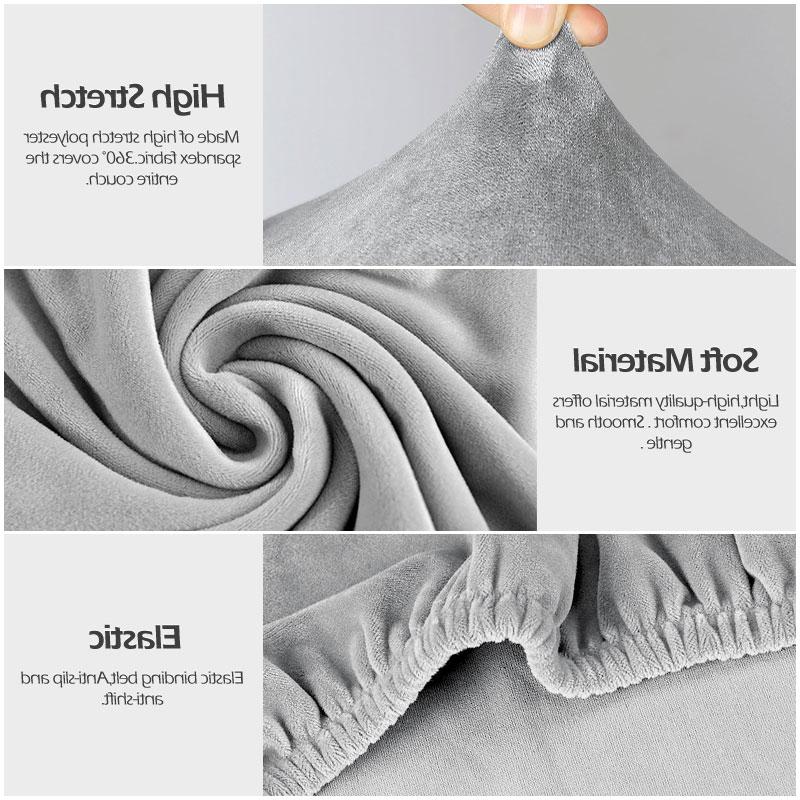 1piece Velvet Fabric Chair Cover Special Large Spandex Cheap Long Back Chair Covers XL Size Seat Cover For Dining Room Home