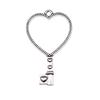 Geometric Openwork Resin Charms MOON HEART Pendants Multi Color Alloy Jewelry Component