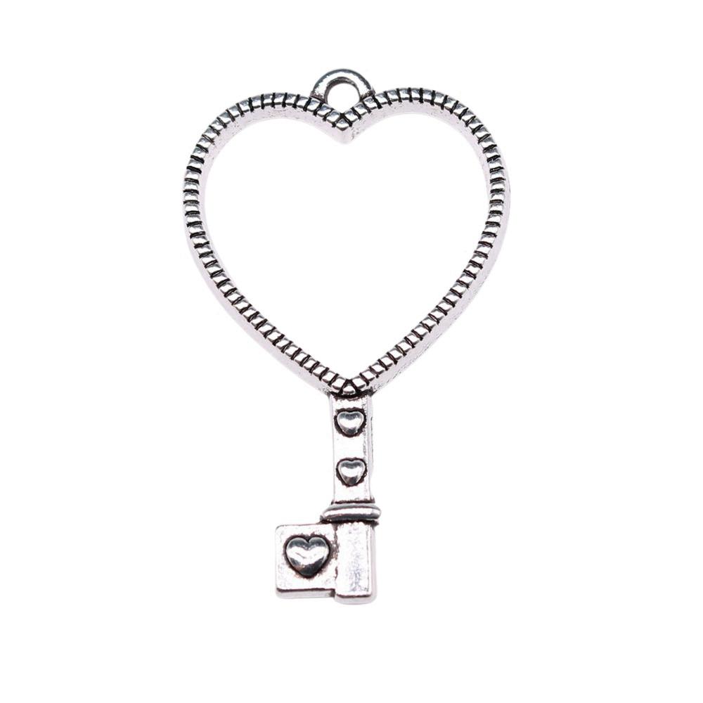 Geometric Openwork Resin Charms MOON HEART Pendants Multi Color Alloy Jewelry Component