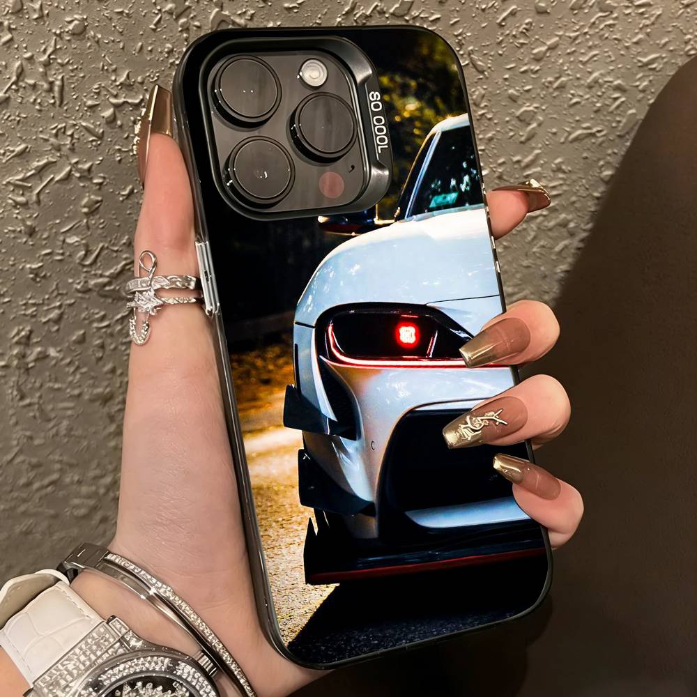 Sports C-Car Supraes-s Phone Case For iPhone 17,16,15,14,13,12,11 Plus,Pro Max,XS,Colorful Silver Black Cover iPhone16Se4