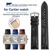 Cinturino in Pelle a sgancio rapido 15,5mm 17,5mm per Cartier Santos Dumont – Cinturino per Orologio in Vera Pelle di Mucca per Donna, (Nero/Blu/Marrone)
