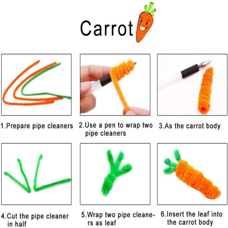 100 Pieces Pipe Cleaners Chenille Stem, Solid Color Pipe Cleaners Set for Pipe Cleaners DIY Arts Crafts Decorations