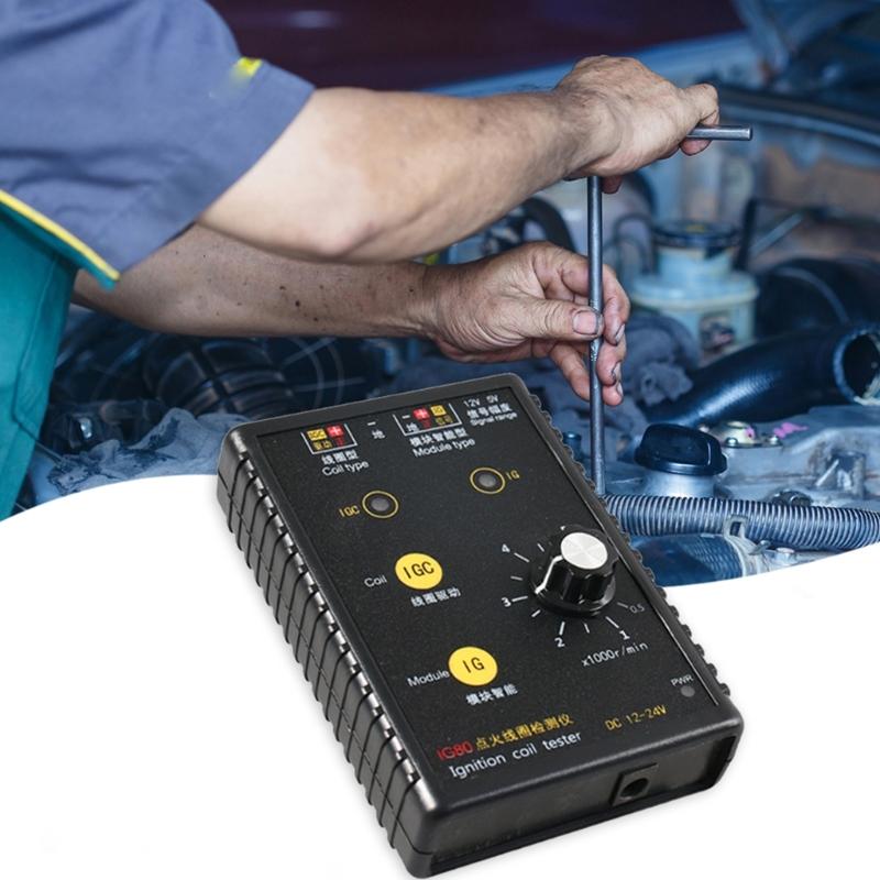 12V~24V IG80 Detector Profesional Bobină de Aprindere Auto Tester Motor pe Gaz Natural Instrument de Diagnosticare și Reparare Vehicule