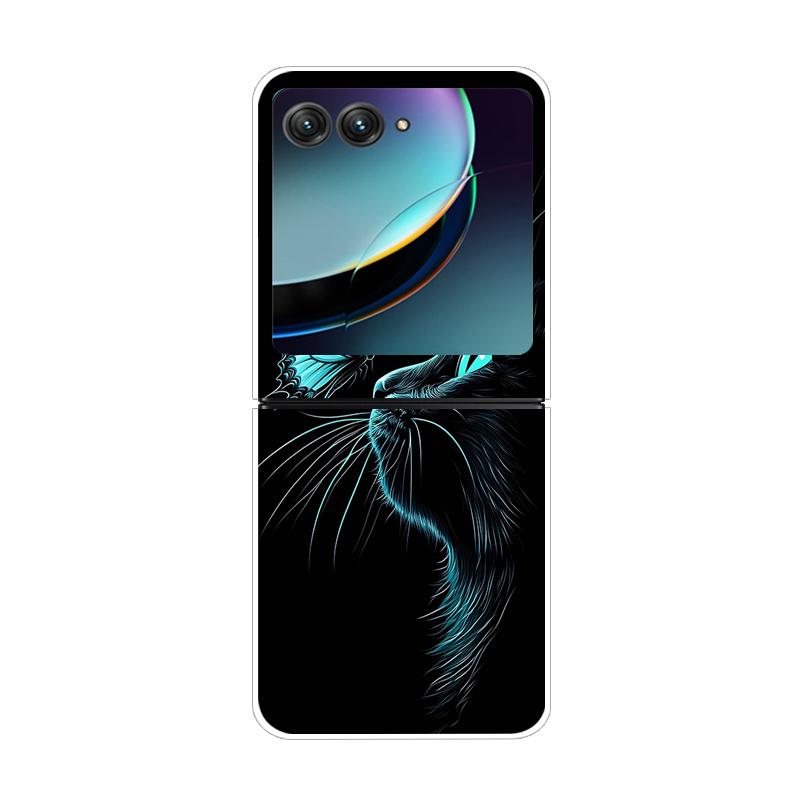 Dla Motorola Razr 40 50 Ultra 5G Przezroczyste Etui Razr40 Razr4 Twardy PC Przezroczysty Tylny Pokrowiec na Telefon Dla Motorola Razr+ Etui