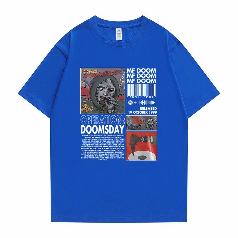 Rapper Mf Doom Hip Hop Oversized Graphic Tshirt Male Cotton Tshirt Man Streetwear Men Women Fashion Trend Short Sleeve T Shirts
