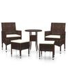 VidaXL Salon de Jardin 5 pcs Mobilier de Patio Ensemble de Meubles de Terrasse Moblilier de Jardin Meubles d'Extérieur 3058471