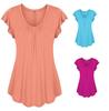 Plus Size Women's Summer Short Sleeve Blouse T Shirt Tops Casual Loose Tunic Tee For Effortless Style And Comfort