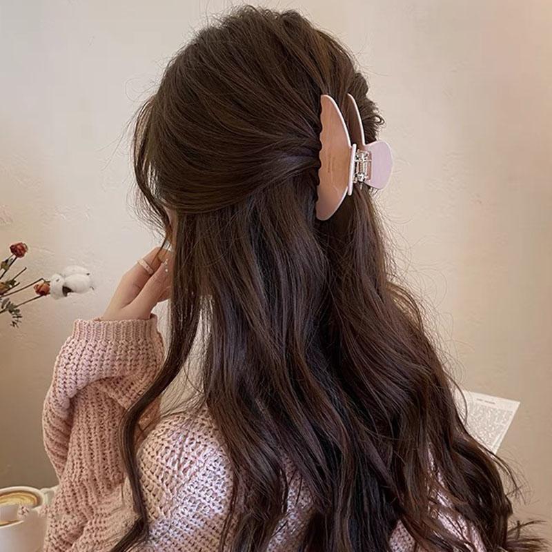 Damen Exquisite Elegante Acetat Große Haarklammern Temperament Hai Haarspangen Für Mädchen Haaraccessoires Französische Haarspangen