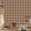 Brown Checkered Wallpaper Orange and Brown for Living Room and Bedroom 50x1000