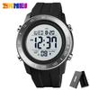 SKMEI 1524 2 Time LED Digital Wristwatches Mens Waterproof Chrono Count Down Male Hour montre homme Big Dial Sport Men Watch