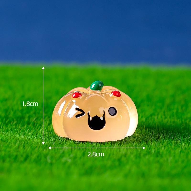 Micro-landscape Luminous Halloween Cute Ghost Devil Pumpkin Decorative Accessories Resin Small Ornaments