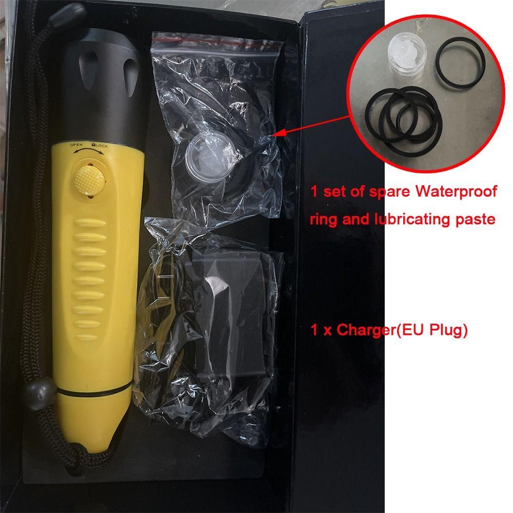 Fixed Focus Long-range Diving Flashlight 1200LM Submersible Lighting Underwater Lighting