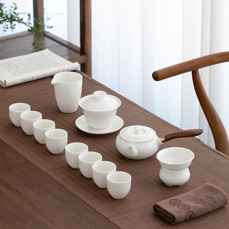 Chaxun White Porcelain Tea Set Gift Box Collection