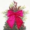 Velvet Bow Christmas Tree Decor Wedding Door Window Decoration Festive Home Accent for Holiday Celebrations