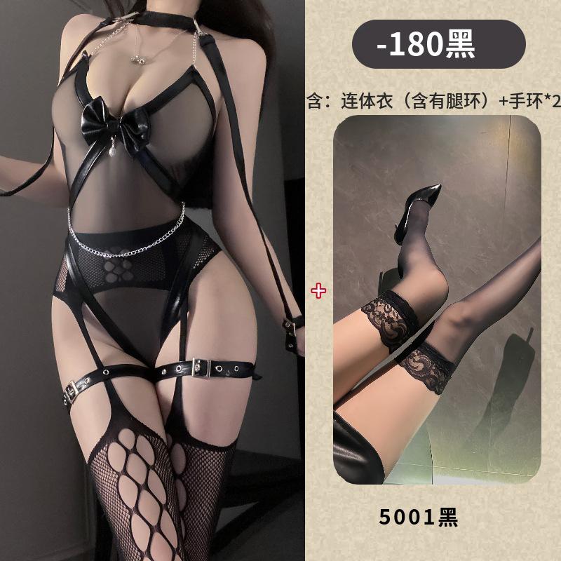 Mei Zhilan Royal Sister wants to hollow out the net, flirt with suspenders, pantyhose, erotic underwear, sexy gas, patent leather, bundled and seduced