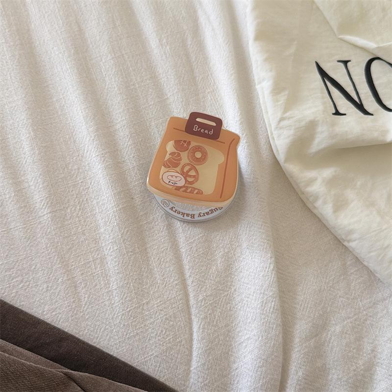 

Korean Style Bread Shake Magnetic Stand iPhone 17/16 Pro Max/15/14 Case for Women iPhone 16 Pro Max