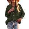Women's 2026 Autumn/Winter Corduroy Long Sleeve Pocket Cardigan